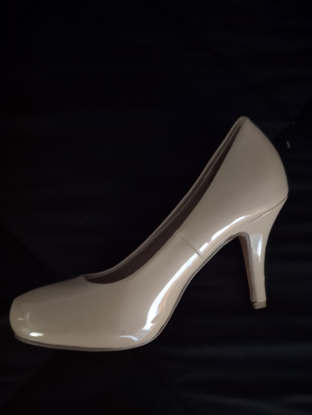 Delicacy Patent Nude High Heel Pump